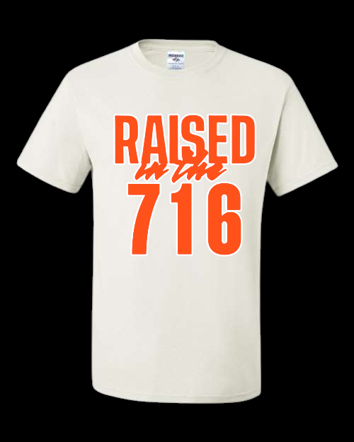 2. RAISED IN THE 716  WHITE UNISEX TSHIRT